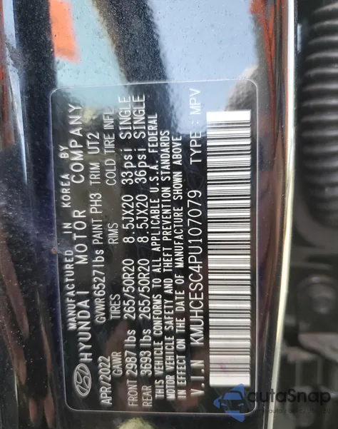 2023 Genesis Gv80 Base z USA, uszkodzony, nr VIN KMUHCESC4PU107079